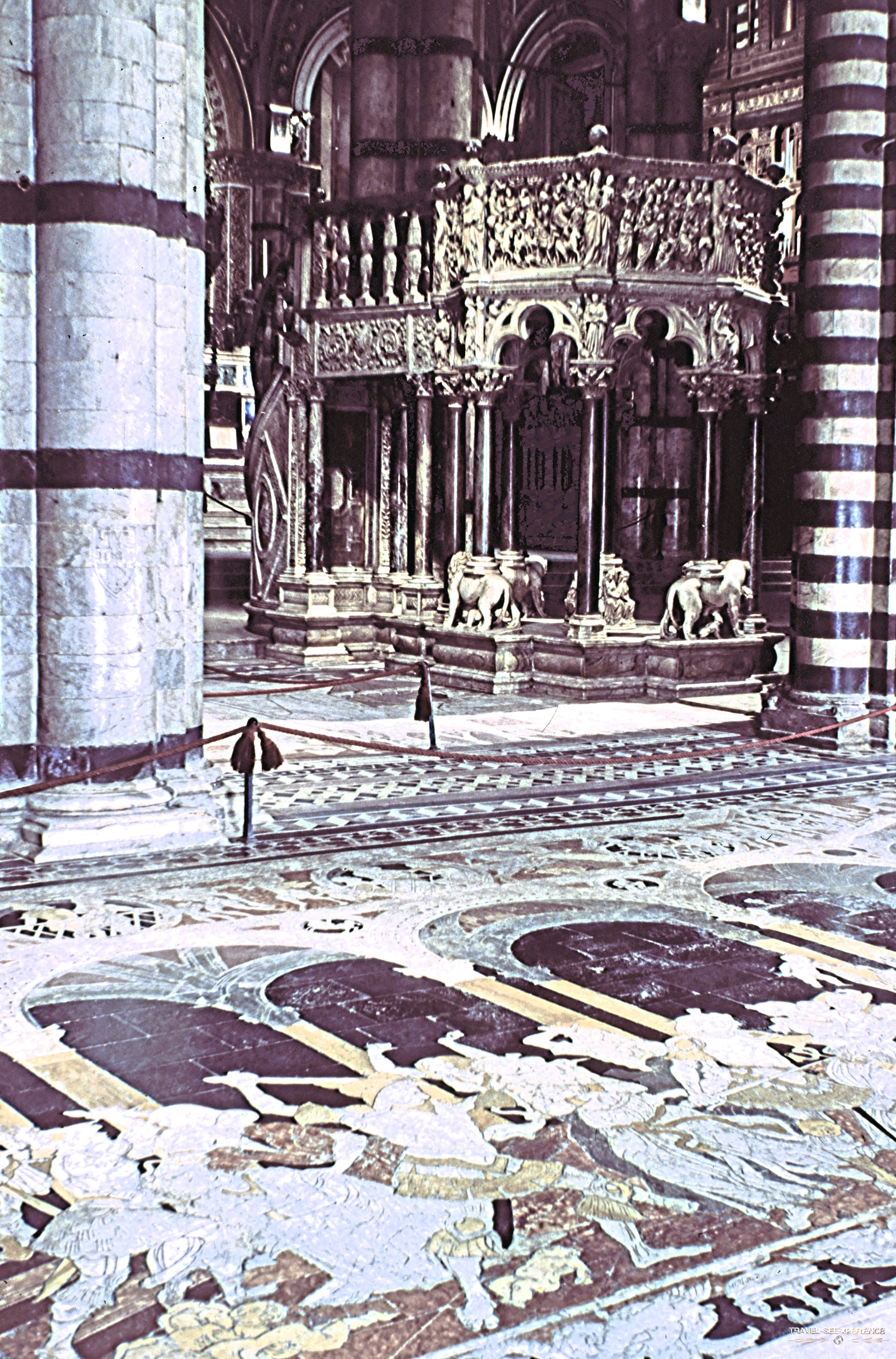 Italien Siena Dom Mosaikboden