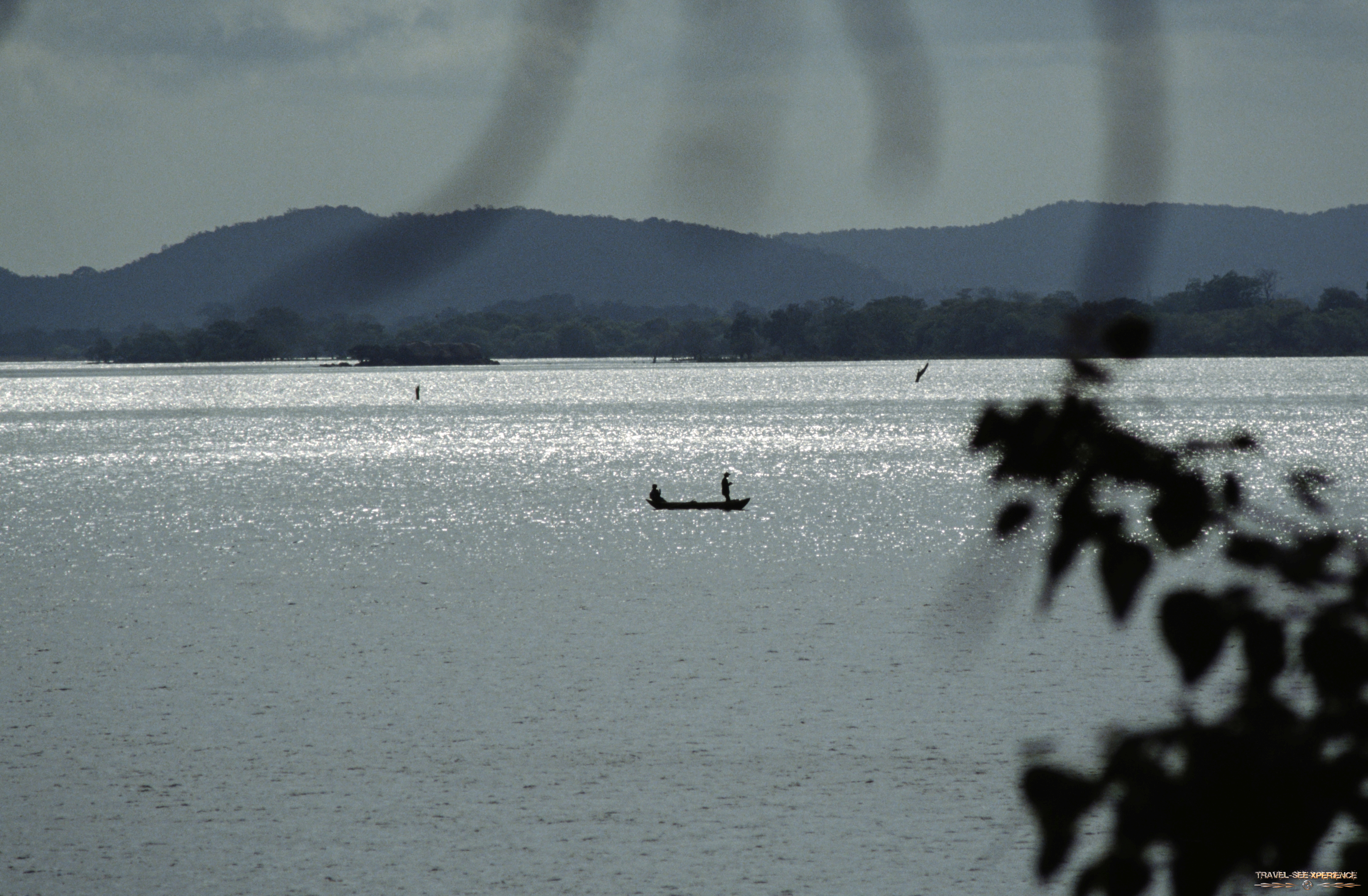 Fischer auf dem Kala-Wewa-See Sri Lanka