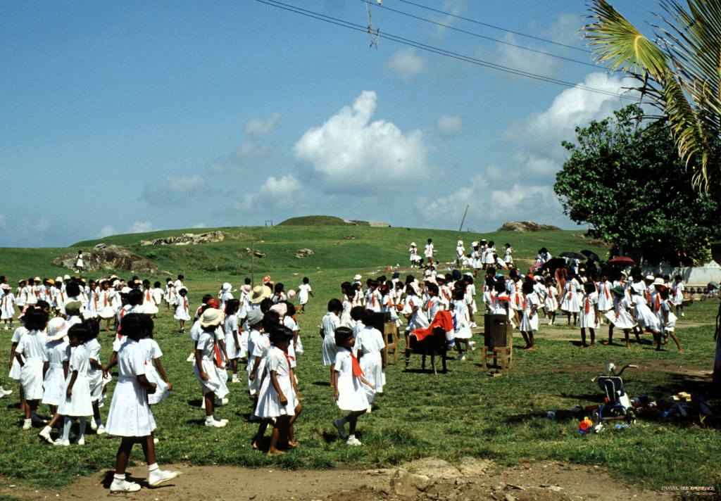 Schulpause Galle Sri Lanka