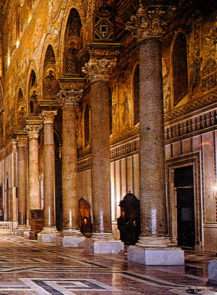 Säulen Kathedrale Monreale Sizilien